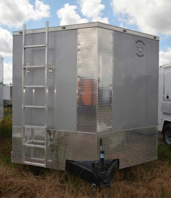 Ladder-Rack-on-cargo-trailer Ladder rack option